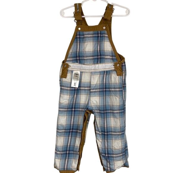 OshKosh B'Gosh Baby Lightweight Canvas Bib Overalls, Dark Khaki - Picture 5 of 9